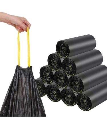 Tear-resistant garbage bags 120L Black - WITH DRAWSTRING - 100% Recycled - XXL garbage bags (50 to 1000 bags selectable) (50) - Buy Online on GoSupps.com