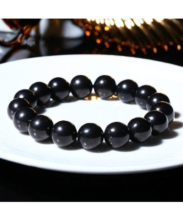 RICHRAIN Shungite Bracelet EMF Protection | Natural 6mm Gemstone Crystal for Men & Women | Shop Internationally - Buy Online on GoSupps.com
