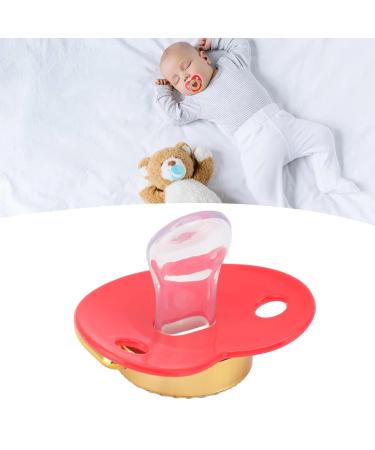 Personalized Bling Pacifier | Shiny Heart Shape Rhinestone Nipple | Perfect Newborn Gifts (Red) - Buy Online on GoSupps.com