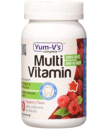 YumV's Multi Vitamin for Adults Raspberry Flavor 60 Jelly Vitamins