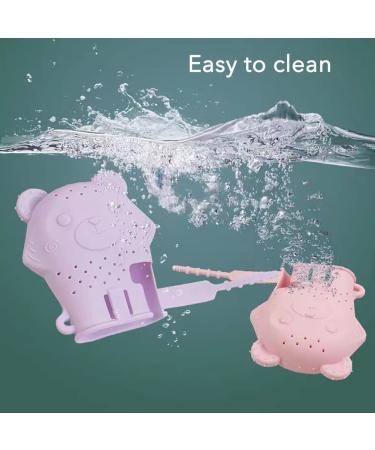 PandaEar 2 Pack Baby Teething Mitten Chew Toy - Stimulating Pain Relief Glove (Blue Green) - Buy Online on GoSupps.com