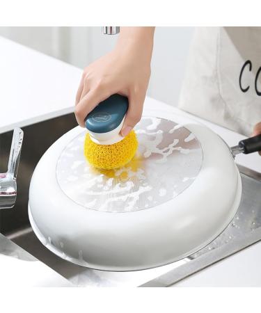 ecaqlin 9 Pcs Cleaning Ball Scouring Ball for Cleaning Kitchen Cleaning Scrubber with Handle - Buy Online on GoSupps.com