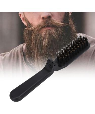 Folding Hair Brush Foldable Beard Brush Waterproof Grooming Cleaning Beard Black Beard Styling Comb for Men Household Outdoor Travel - Buy Online on GoSupps.com