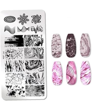 Onsinic Marble Pattern Nail Stamping Plates Stainless Steel Nail Art Design Templates for Creative Nail Designs | International Shipping Available - Buy Online on GoSupps.com