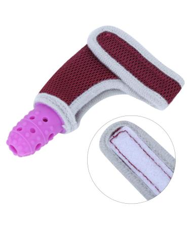 Baby Teether Chew Toy - Safe Silicone Thumb Sleeve for Infants - Soothing Pink Teething Gift - Buy Online on GoSupps.com