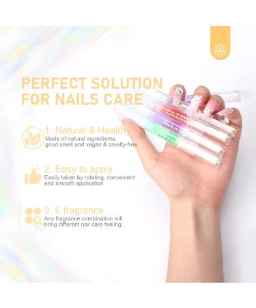 SAVILAND Natural Cuticle Oil Pen - 6PCS Revitalizing Vitamin E Nail Treatment | Overnight Softener & Strengthener for Damaged Skin & Thin Nails - Buy Online on GoSupps.com