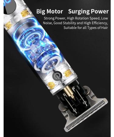 Guindxan Professional Hair Clippers Men Electric Beard Trimmer Digital Display USB Rechargeable Cordless Hair Cutting Skull - Buy Online on GoSupps.com