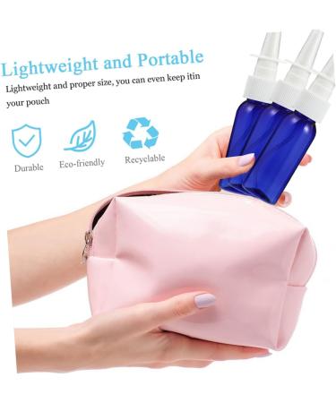 FOMIYES 6pcs Round Shoulder Nasal Spray Bottles - Refillable Empty Nose Spray Pet Glass Containers for Liquids - Travel Size Lotion Bottles - Buy Online on GoSupps.com