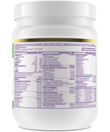 Buy Paradise Herbs ORAC Energy Protein & Greens Vanilla 16 oz - Nutrient-Rich Superfood for Optimal Health - Buy Online on GoSupps.com