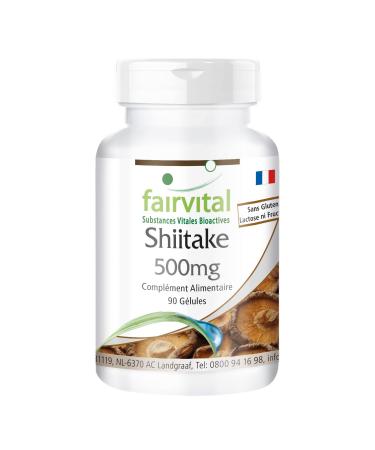 Fairvital | Shiitake - Pure Mushroom 500mg - 90 Vegetarian Capsules