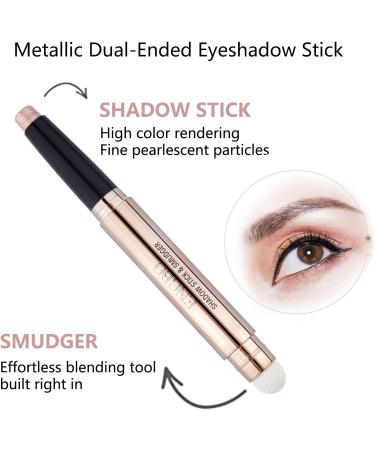 Glitter Eyeshadow Stick - High-Pigmented Metallic Eye Shadow for Sensitive Eyes (#06) - Buy Online on GoSupps.com