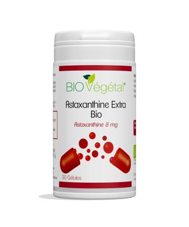 Phyto Sud Astaxanthin Extra Bio - Pluvialis Organic Haematococcus Extract titrated to 80mg including 8mg Organic Astaxanthin - 100% Natural Antioxidant - 30 Capsules - 1 Month Cure