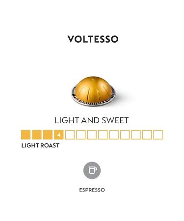 Nespresso VertuoLine Voltesso Mild Roast Espresso Coffee Pods - 50 Count (Pack of 5) | VERTUOLINE ONLY - Buy Online on GoSupps.com