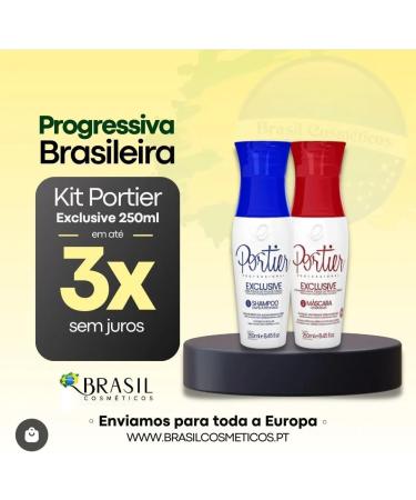  Portier Portier Exclusive Brazilian Progressive Smoothing Kit 2 x 250 ml - Buy Online on GoSupps.com