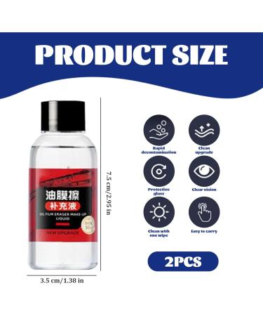 Automotive Oil Film Cleaning Brush 2Pcs Glasses Cleaner Oil Film Remover 50ml Quick-Cleaning Car Glass Oil Film Cleaner Oil Film Remover for Car Window Stain Remover for Car Oil Film Cleaning Brush - Buy Online on GoSupps.com