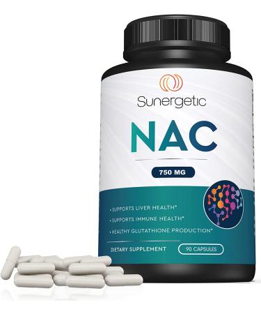 Premium NAC Supplement 750mg - Liver Support, Immune Health - 90 Capsules - Buy Online on GoSupps.com