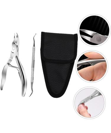 SOESFOUFU 1 Set Manicure 2-piece Set Nail Clippers Trimmer Pedicure Nail Scissors Cuticle Nippers Home Nail Pliers Pedicure Nursing Nail Trimmer Slicer Stainless Steel Double Head - Buy Online on GoSupps.com