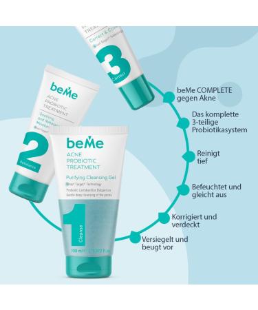 Bee Anti-Acne 3-Stage System with Probiotics | 3-in-1 Solution for Problematic Skin - Cleaning Gel Moisturizer & Pimple Stick Value Pack - Buy Online on GoSupps.com