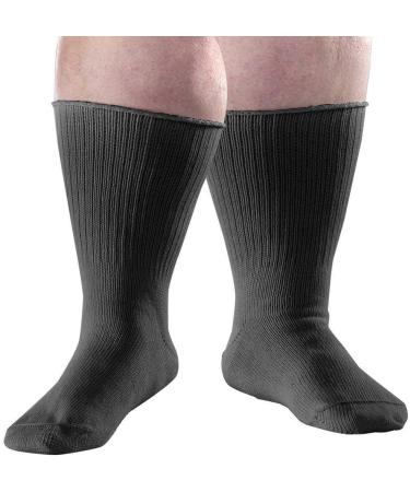 Silverts Extra Wide Edema Diabetic Socks - Medium Black | Men's & Women's Disabled Elderly Needs - Buy Online on GoSupps.com