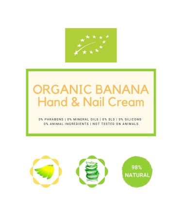 Mussa Canaria Bio Hand Cream Aloe Vera & Banana - 98% Natural Moisturizer for Cracked Dry Sensitive Skin - Soothing Care for Men & Women - 100ml - Buy Online on GoSupps.com