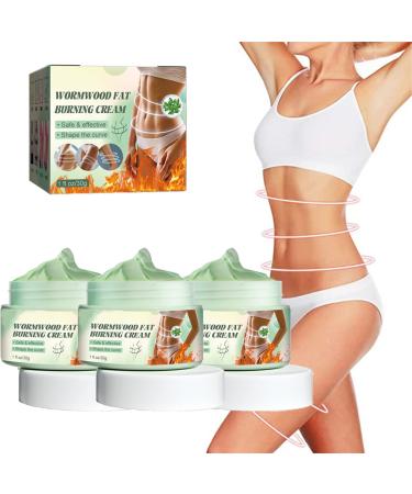 MiNGQIU HerbsLab Wormwood Lymph Unclog Hot CreamDetoxing&Shaping Cellulite Burning Cream Slimming Fat Burning Cream Cellulite Sweat Cream (3-pcs)