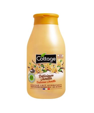 Cottage Shower Gel Moisturizing Milk 97% Natural Ingredients, 250 ml – Made in France – Delicious Vanilla