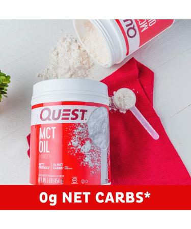 Quest Nutrition MCT Powder Oil - 0g Net Carbs, 0g Sugar, No Additives - 16 Ounce (1 Pack) - Buy Online on GoSupps.com