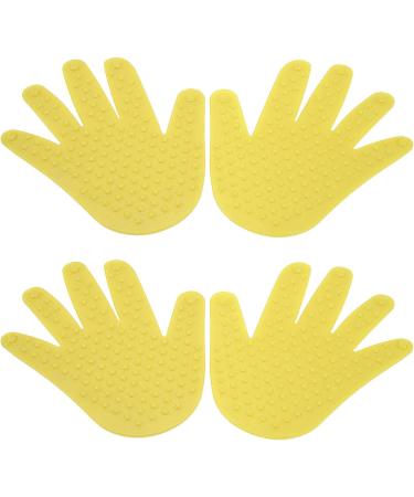 DKaony Handprint Marker - Durable Hand Shape Marker for Adult Muscle Training Lightweight & Tough - 2 Pairs in Yellow - International Shipping Available - Buy Online on GoSupps.com