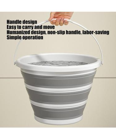 Shakven Outdoor Camping Bucket - Ergonomic Water Bucket with Large Capacity | 10L Space-Saving Fishing Bucket Portable Water Bucket with Handle for Camping - Buy Online on GoSupps.com