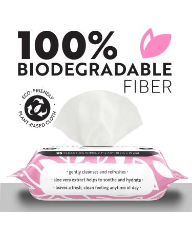 Personal Wipes for Feminine Care - Biodegradable & Plant-Based 40 Single-Use Cleansing Wipes | Travel-Friendly & Large Size - Buy Online on GoSupps.com