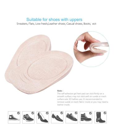 Height Increase Insoles - Gel Heel Pads for Shoes | Cushion Foot Protector | 2 Pairs - Large Size Foot Care Tool - Buy Online on GoSupps.com