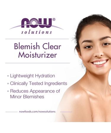 Now Foods Blemish Clear Moisturizer 2 fl oz - Acne Control & Hydration - Buy Online on GoSupps.com
