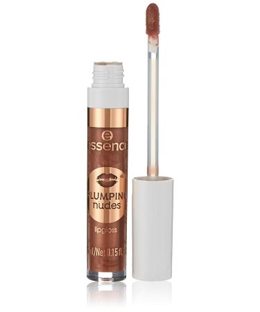 Essence Plumping Nudes LipGloss Lip Gloss No. 09 Larger Than Life Brown enlarged shiny shimmering vegan corresponds to our clean beauty standard oil -free (4.5ml) - Buy Online on GoSupps.com