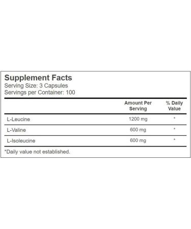 Buy Vitacost BCAAs - L-Leucine L-Valine L-Isoleucine | 2 400 mg per Serving | 300 Capsules - International Shipping Available - Buy Online on GoSupps.com