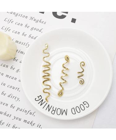 Yueser Hair Spiral Clips - 6 Viking Hair Beads Rotating Metal Braids in 3 Sizes | International Shipping - Buy Online on GoSupps.com