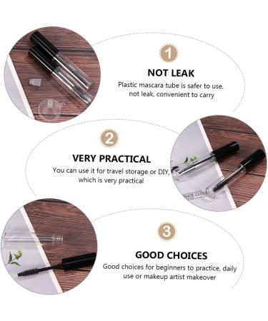 OHPHCALL 32 Pcs Mascara Tube Clear Empty Mascara Bottle Eyelash Liquid Tube Empty Bottle Plastic Portable 1 g (Pack of 1) Blackx2pcs - Buy Online on GoSupps.com