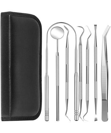 Professional Dental Tools Kit Dental Oral Kit with Pouch (7 pieces)