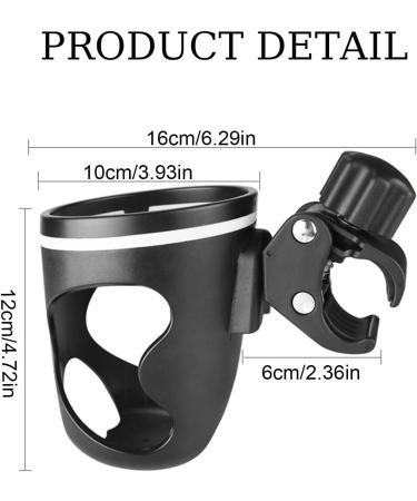 2 Pcs Cup Holder for Walker - Walker Cup Holder | Cup Phone Holder Anti-Slip Design Not Easy to Slip for Stroller Electric Scooter Wheelchair Ondian - Buy Online on GoSupps.com
