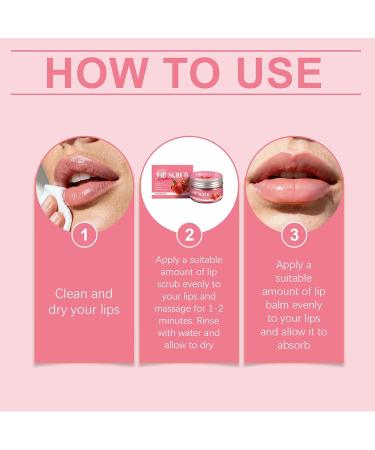 Natural Lip Scrub - 30g Moisturizing Repairing and Nourishing Hydrating Scrub - For Daily Routine Makeup Preparation Travel Morning Evening Winter - Buy Online on GoSupps.com