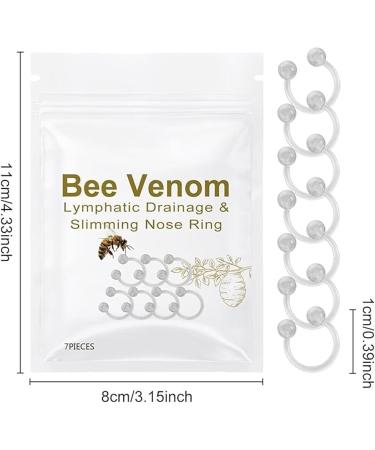 Bee Venom Nose Ring for Women - Lymphatic Drainage & Slimming Essential Oil Ring | Firming & Tightening | 2 Box Set - Buy Online on GoSupps.com