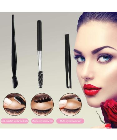 SmilCloud 11PC Eyebrow Set - Razor Scissors Tweezers & Brush for Men & Women | Perfect Grooming Kit for Flawless Brows - Buy Online on GoSupps.com