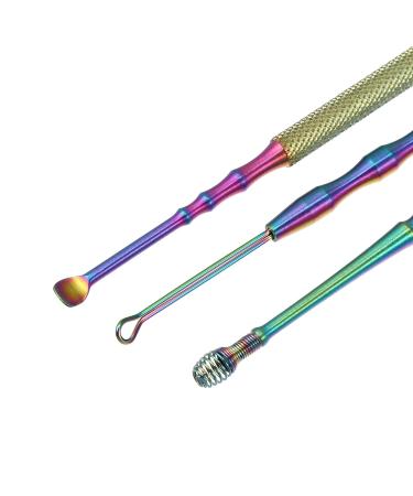 VOCOSTE 6Pcs Stainless Steel Ear Cleansing Tool Set with Storage Case - Anti-slip Design, Multicolor - Ear Care Set - Buy Online on GoSupps.com