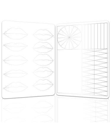 3 pcs Thicken Two-sided Lip Practice Skin for Permanent Makeup - White Skin + Silver Printing - Buy Online on GoSupps.com