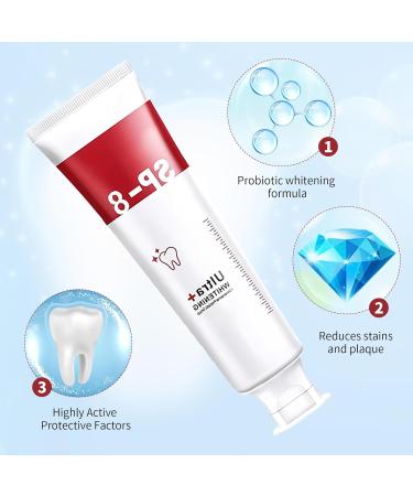Sp8 Toothpaste Sp-8 Toothpaste Sp 8 Probiotic Toothpaste for Stain Removal Deep Cleaning Toothpaste Sp-8 Toothpaste Whitening(120g) - Buy Online on GoSupps.com