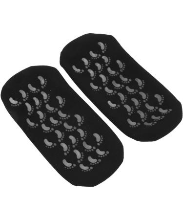 2 Pairs Deep Moisturizing Gel Socks for Rough Cracked and Dry Skin Gel Lined Foot Moisturizing Socks Black - Buy Online on GoSupps.com