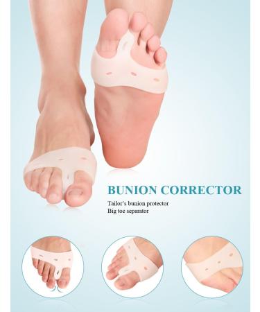 Jiahao Toe Separator & Big Foot Spacer Forefoot Metatarsal Cushions for Ball of Foot Pain Relief | Unisex Comfort - Buy Online on GoSupps.com