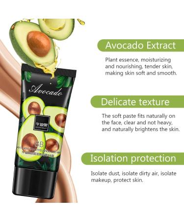 Avocado BB Cream Concealer Moisturizer Primer | Oil-Free | Long Lasting | Full Coverage | Cruelty Free | 1.4 Fl.Oz - Buy Online on GoSupps.com