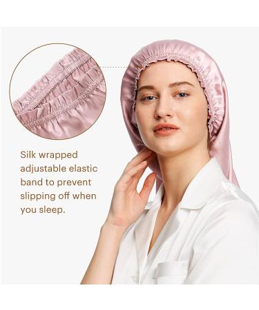 LilySilk 19 Momme 100% Real Silk Women's Sleep Cap - Rosy Pink - Buy Online on GoSupps.com