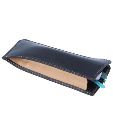 Small pouch "Ruben" made of genuine leather in dark brown/beige Dark brown / beige