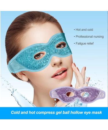 Dajidafu Men Gel Cooling Eye Cover Cold Compress Skin Care Beauty Sleeping Pad Adjustable Headband Pouch Removal Salon Travel Purple - Buy Online on GoSupps.com